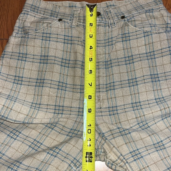 Vintage 1960’s misses wrangler plaid jeans 11/12 slim - Picture 9 of 15